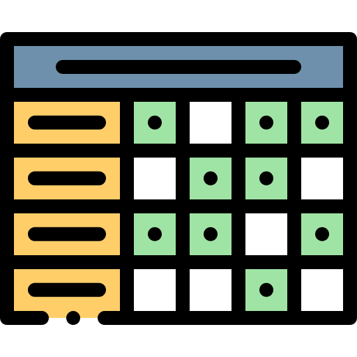 Timetable school time education icon