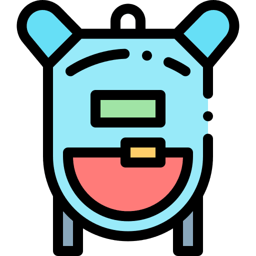 Backpack high school school backpack icon