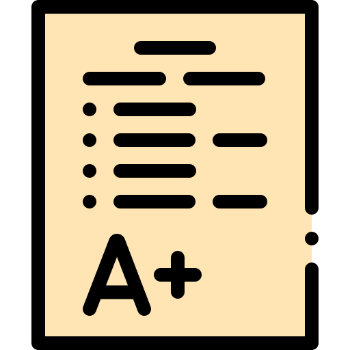 Test exam education test icon