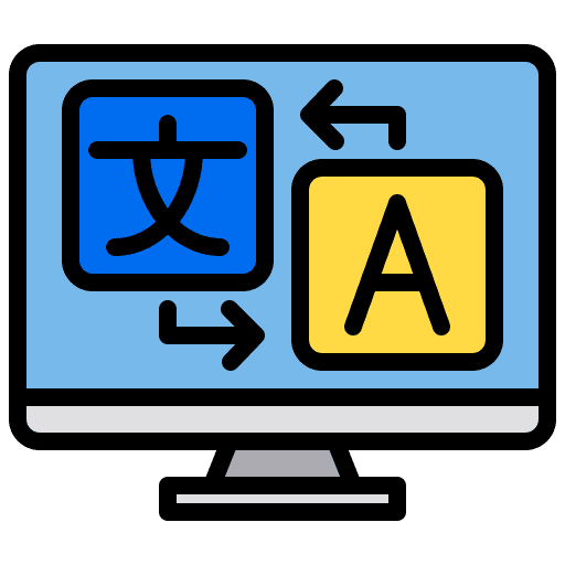 Computer online lesson elearning online learning icon