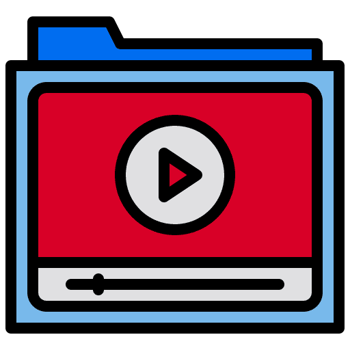 File office material file storage movie icon