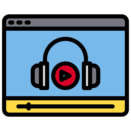 Audio audiobook audio music and multimedia icon
