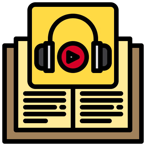 Book education reading audio icon