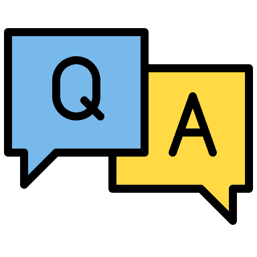 Faq conversation answer communications icon