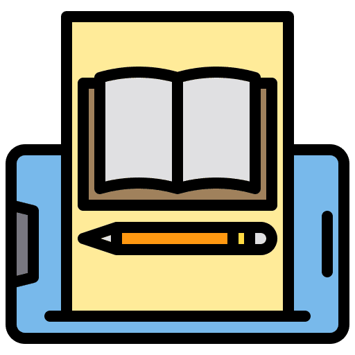 Read smartphone read book icon