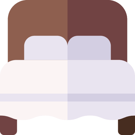 Bed bedroom sleep bed icon