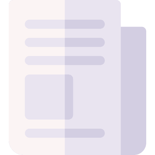 Newspaper journalism paper news report icon