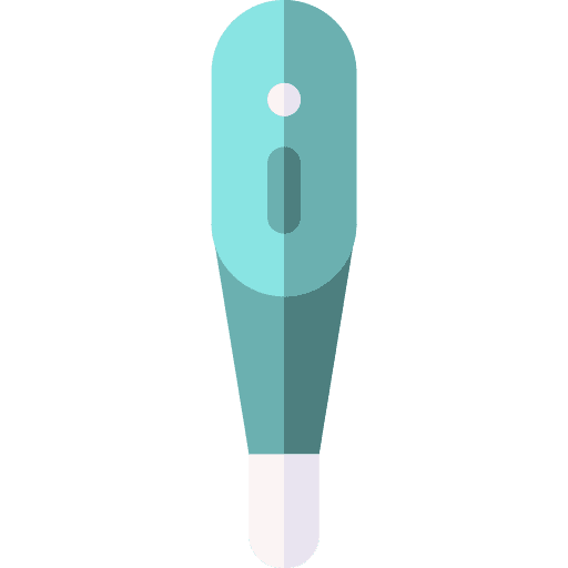 Thermometer digital fever electronics icon