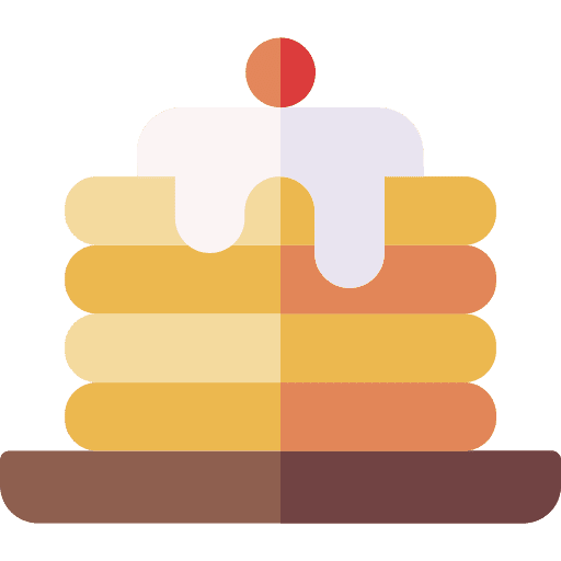 Pancake dessert bakery food and restaurant icon