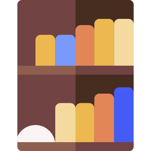 Shelving shelving furniture and household library icon