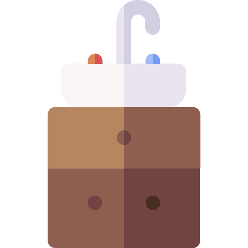 Sink bathroom sink cabinet icon