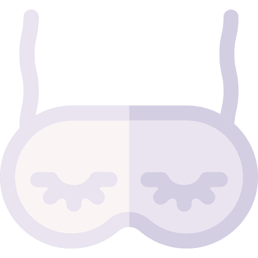 Sleeping mask wellness sleeping mask accessory icon