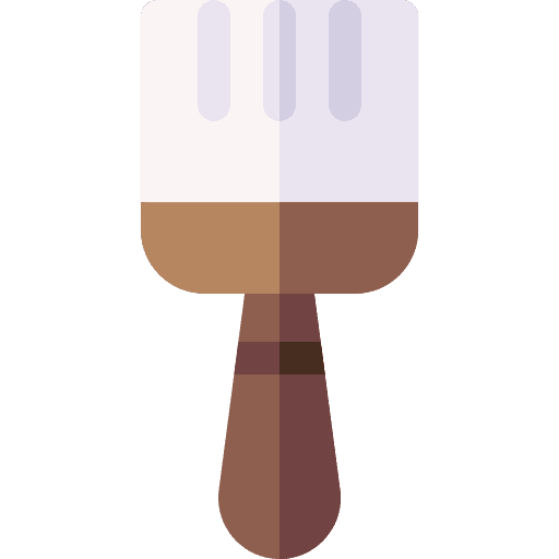 Brush improvement home repair art and design icon