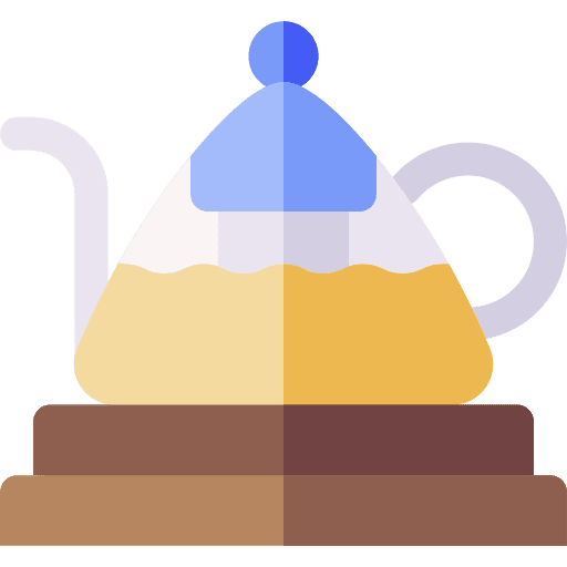 Teapot kitchen beverage kettle icon