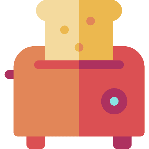 Toaster bread kitchenware food icon
