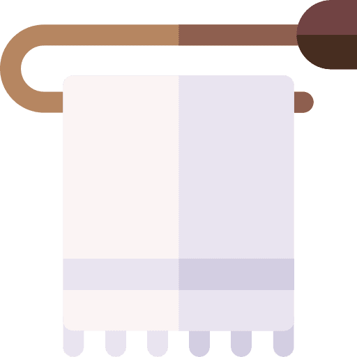 Towel hanger towel dry icon