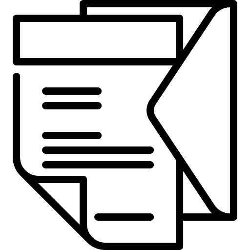 Letter envelope application cover icon