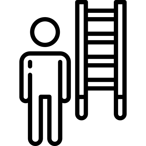 Ladder goal job ladder icon