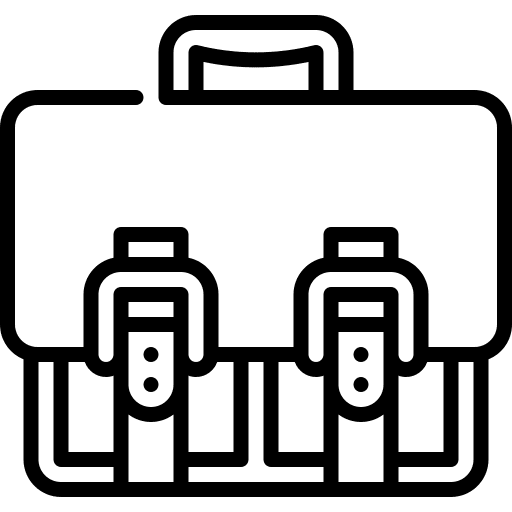 Briefcase bag suitcase business and finance icon