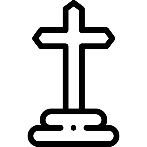 Cross faith gold cross icon