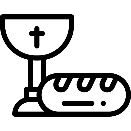 Holy chalice cultures bread christianity icon