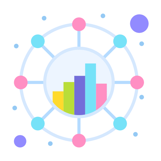 Analysis technical business and finance technical support icon