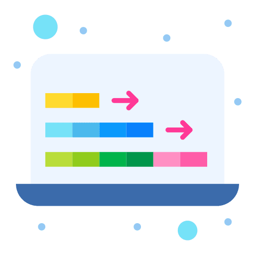 Data analytics business and finance graph bar graph icon