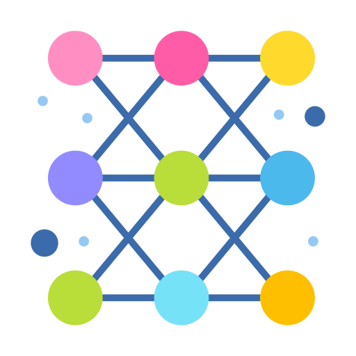 Diagram deep learning machine learning machine icon