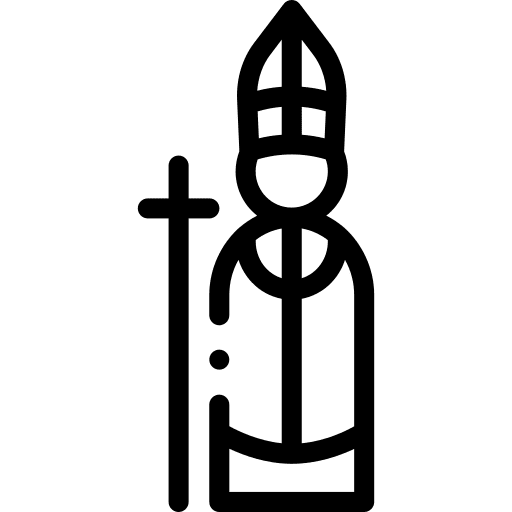 Pope christianism caucasian cross icon