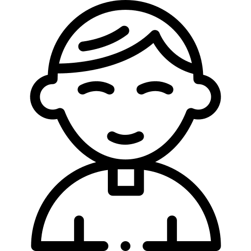 Priest brown hair pastor avatar icon