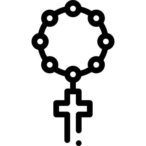 Rosary cultures religion beads icon