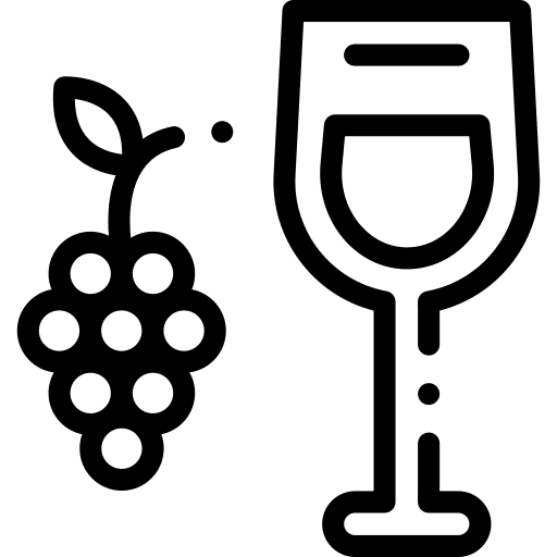 Wine drink glass wine icon