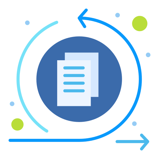 Data software browser arrow icon