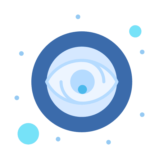 Eye look ui monitoring icon