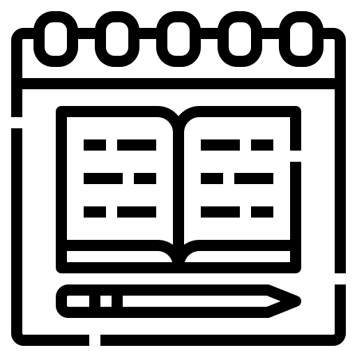 Calendar lesson schedule education icon