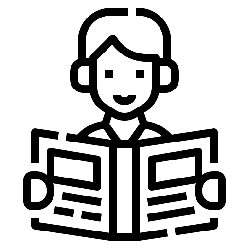 Reading child study reading book icon