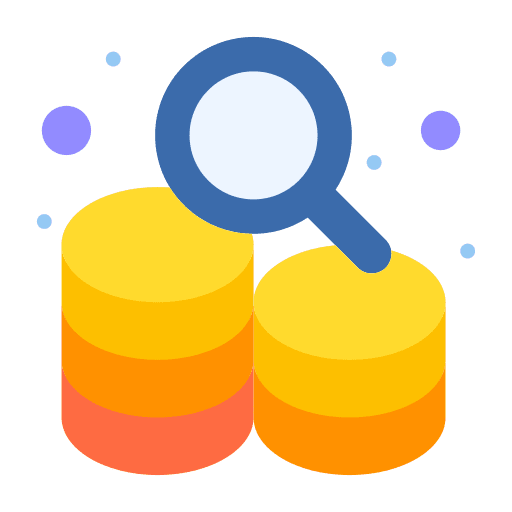 Server network storage search icon