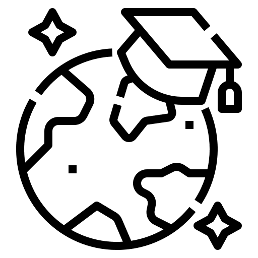 Graduation degree mortarboard college icon