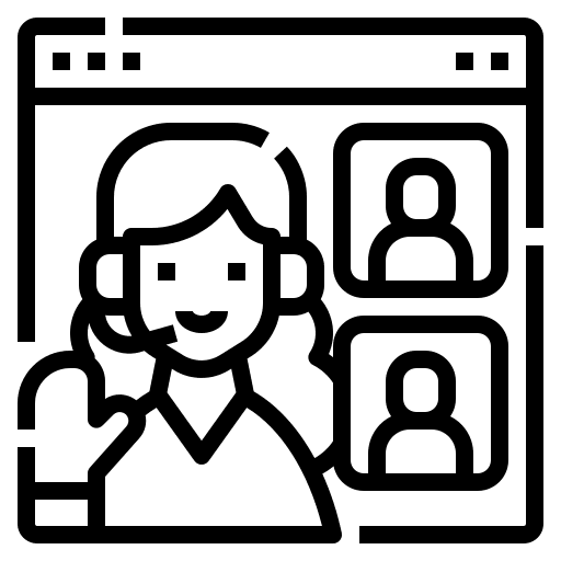 Meeting group meeting video meeting icon