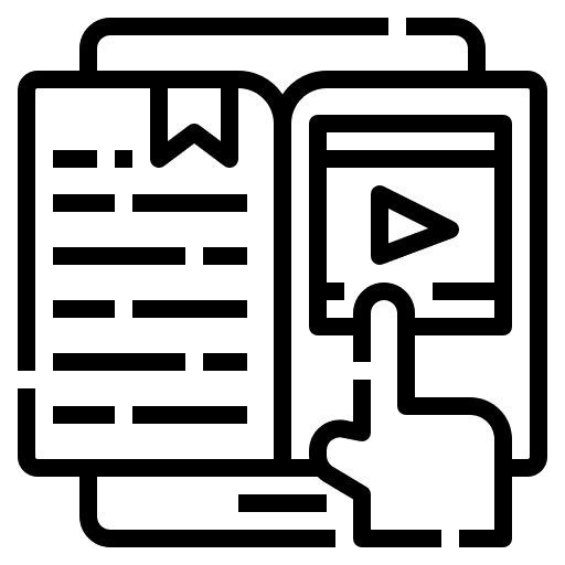 Tablet book education ebook icon