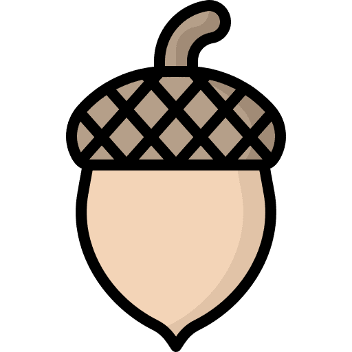 Acorn vegan nature acorn icon