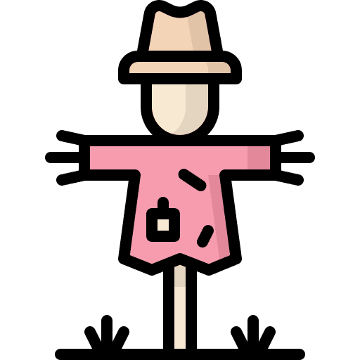 Scarecrow scarecrow farming and gardening rural icon