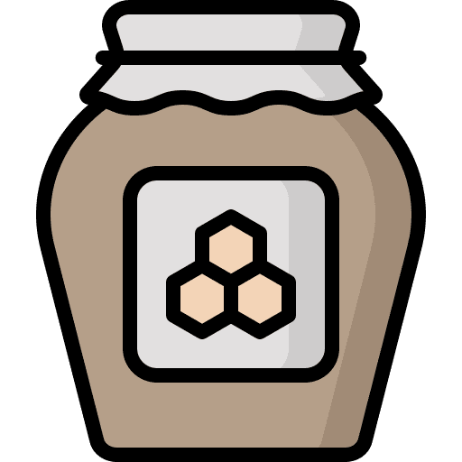 Honey jar farm sweet organic icon