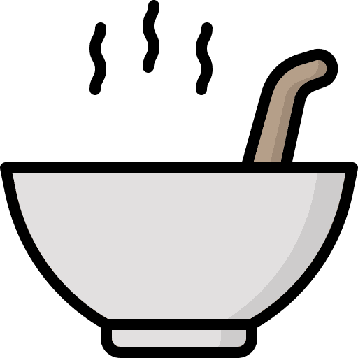 Hot soup hot dish food and restaurant warm icon