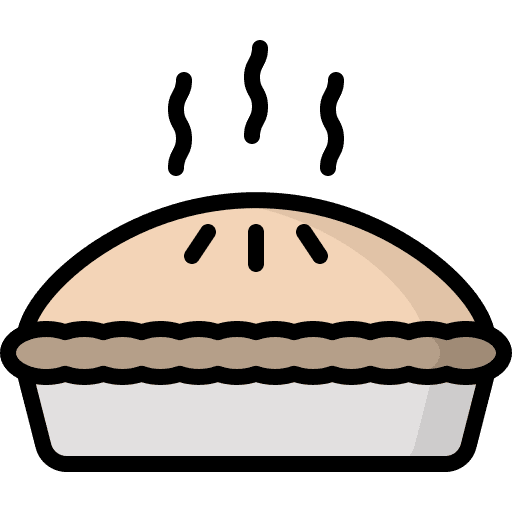 Pie dessert cake food and restaurant icon