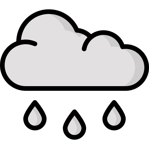 Rain raining weather rainy icon