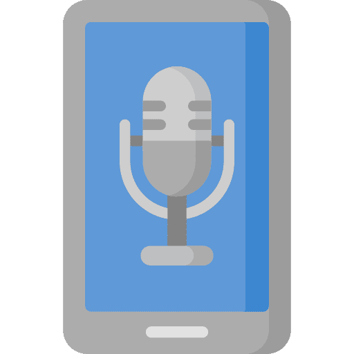 Podcast smartphone application multimedia icon