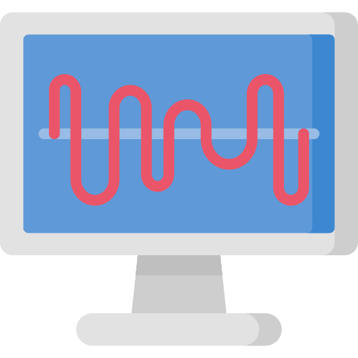 Radio waves sound signal computer icon