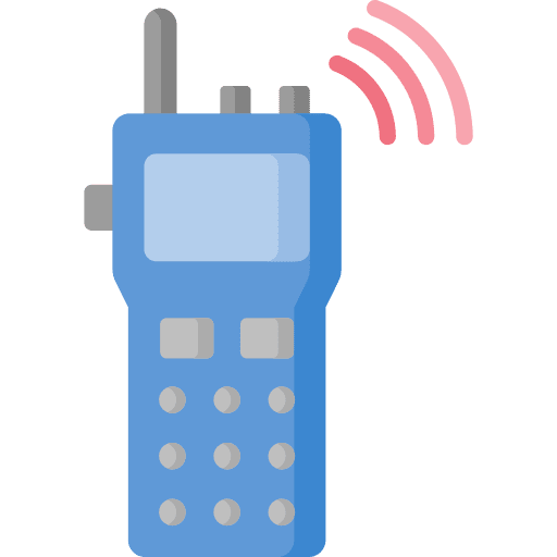 Walkie talkie security communications detective icon
