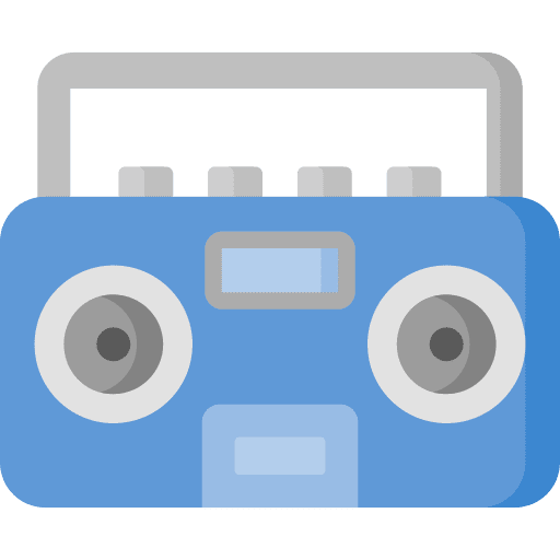 Boombox radio cassette boombox electronics icon